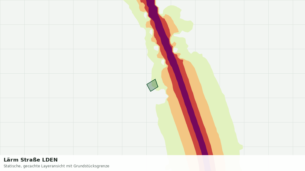 Statische Kartenansicht: Lärm Straße LDEN
