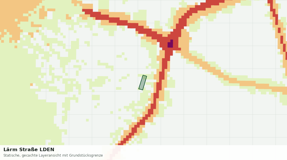 Statische Kartenansicht: Lärm Straße LDEN
