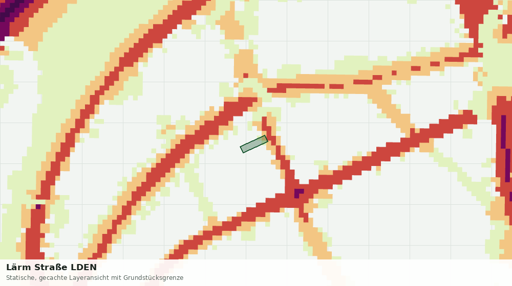 Statische Kartenansicht: Lärm Straße LDEN