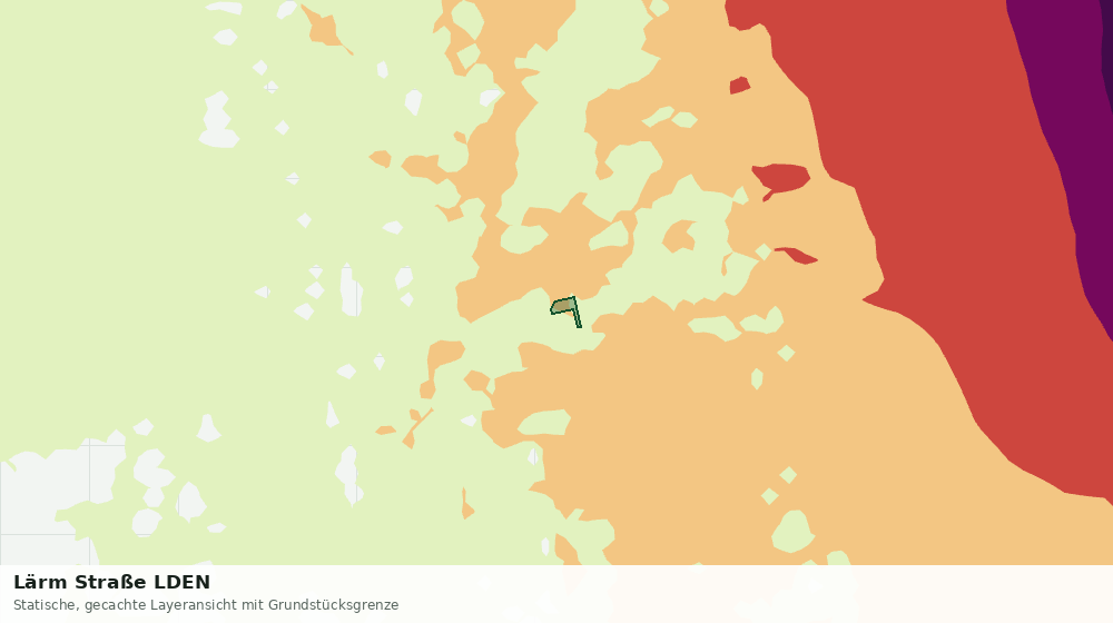 Statische Kartenansicht: Lärm Straße LDEN
