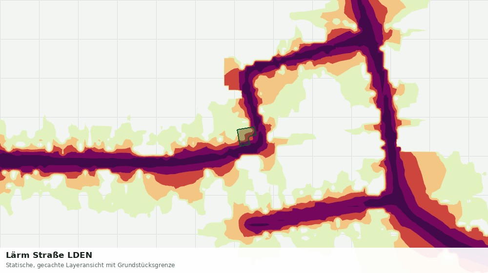 Statische Kartenansicht: Lärm Straße LDEN