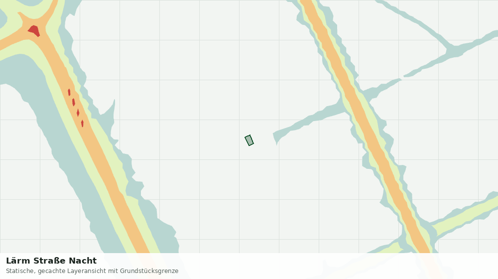 Statische Kartenansicht: Lärm Straße Nacht