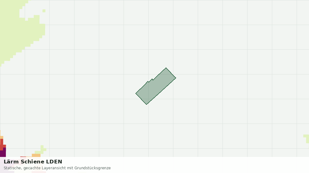 Statische Kartenansicht: Lärm Schiene LDEN