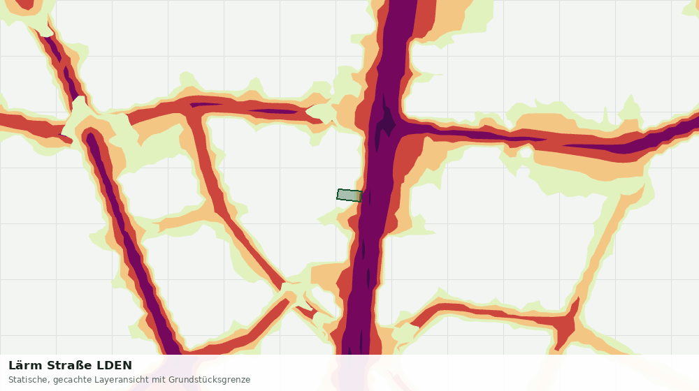 Statische Kartenansicht: Lärm Straße LDEN