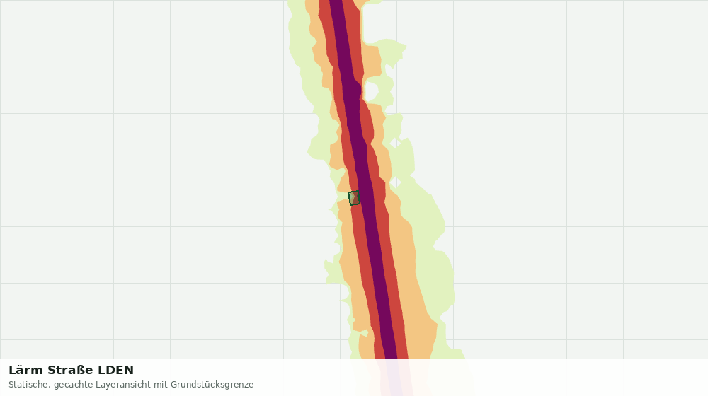 Statische Kartenansicht: Lärm Straße LDEN