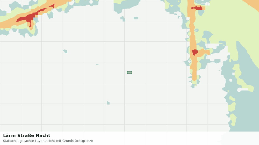 Statische Kartenansicht: Lärm Straße Nacht
