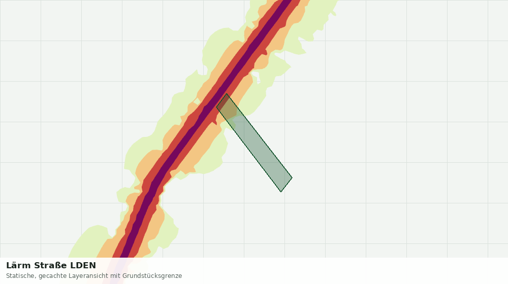 Statische Kartenansicht: Lärm Straße LDEN