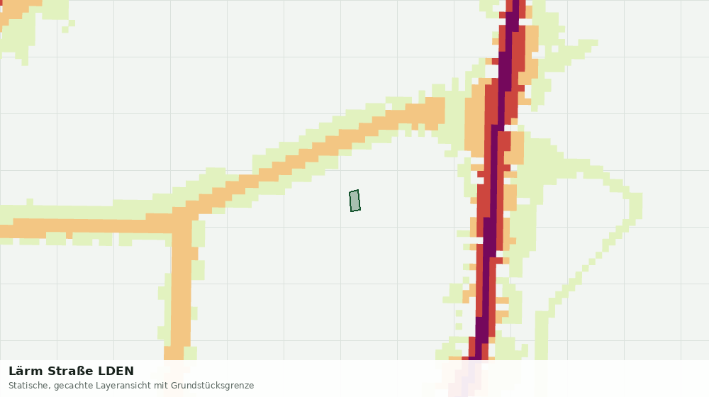 Statische Kartenansicht: Lärm Straße LDEN