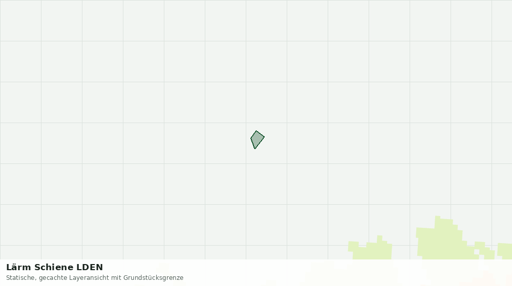 Statische Kartenansicht: Lärm Schiene LDEN