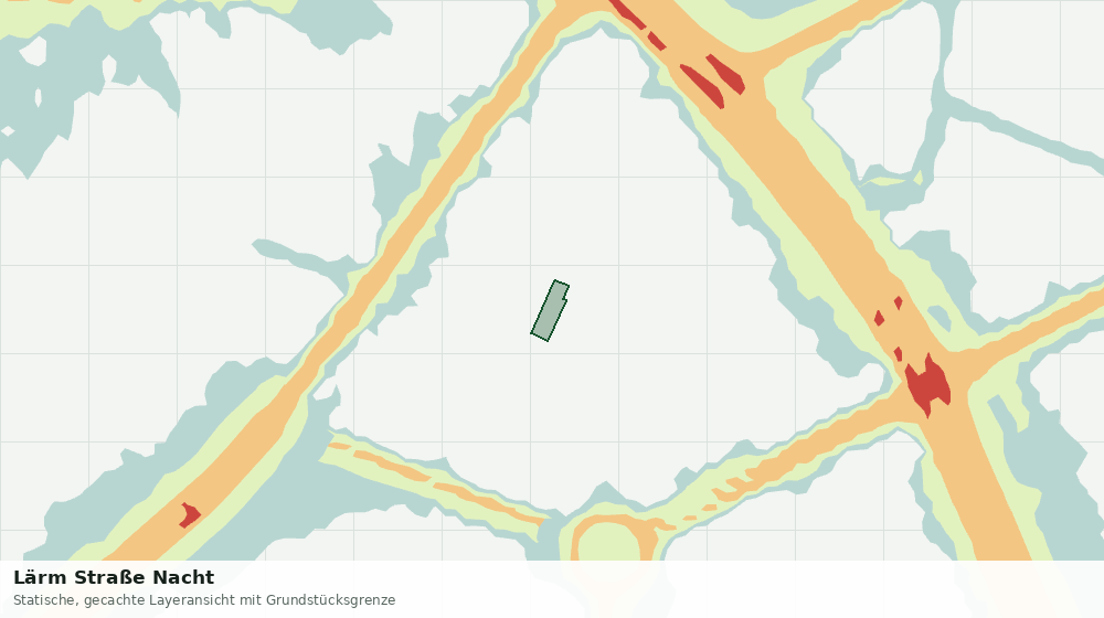 Statische Kartenansicht: Lärm Straße Nacht