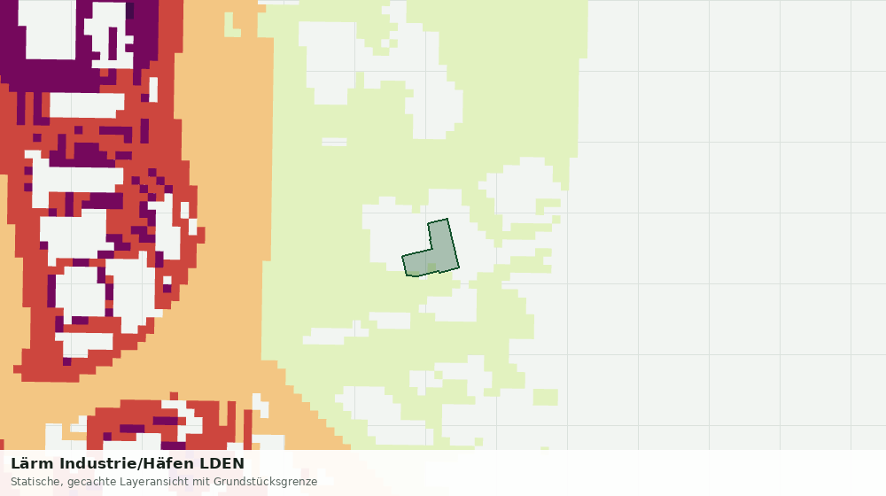 Statische Kartenansicht: Lärm Industrie/Häfen LDEN