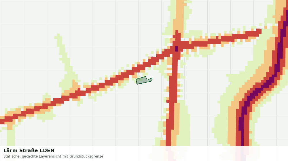 Statische Kartenansicht: Lärm Straße LDEN