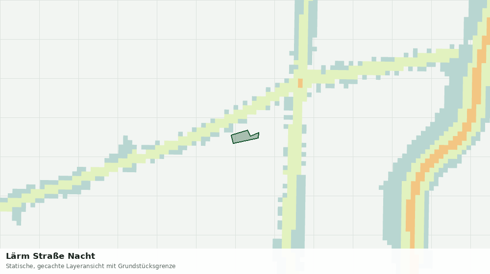 Statische Kartenansicht: Lärm Straße Nacht
