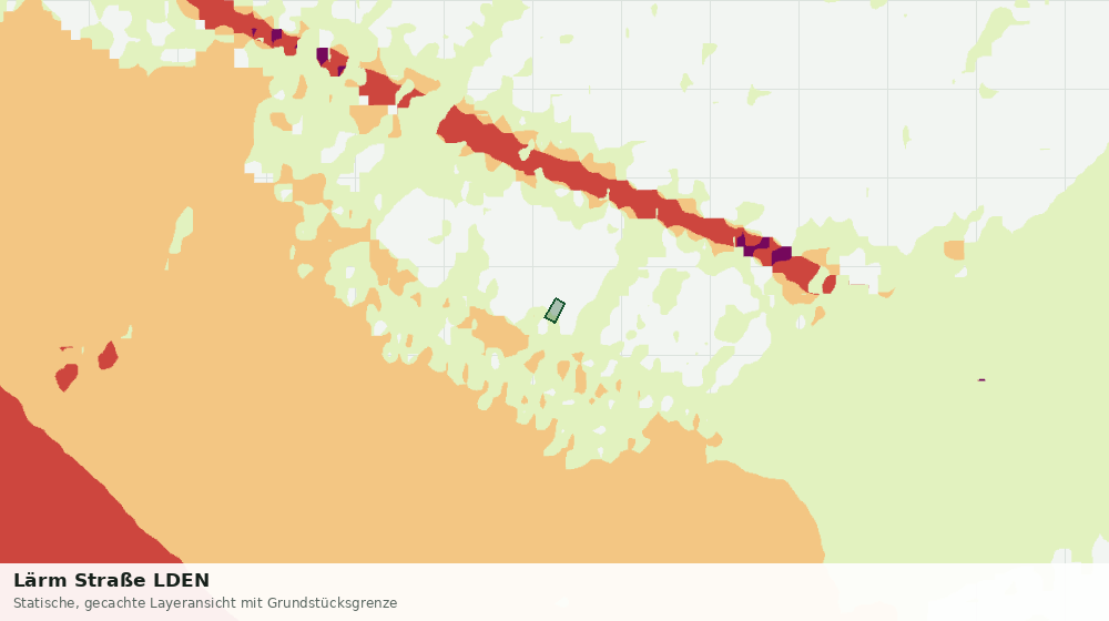 Statische Kartenansicht: Lärm Straße LDEN