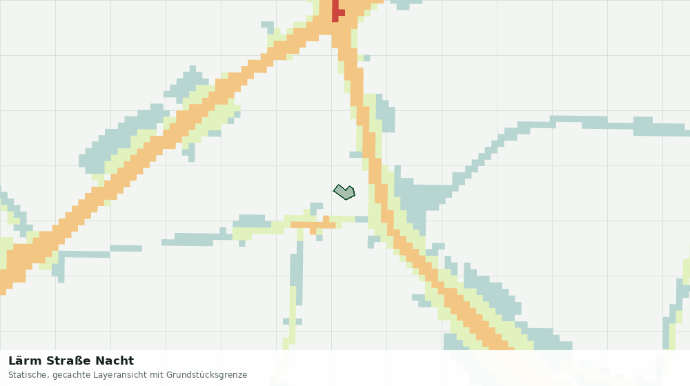Statische Kartenansicht: Lärm Straße Nacht
