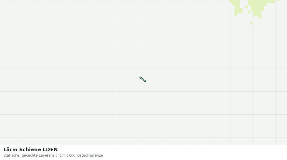 Statische Kartenansicht: Lärm Schiene LDEN