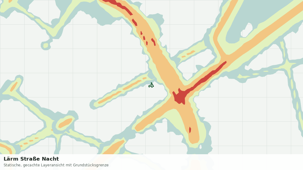 Statische Kartenansicht: Lärm Straße Nacht