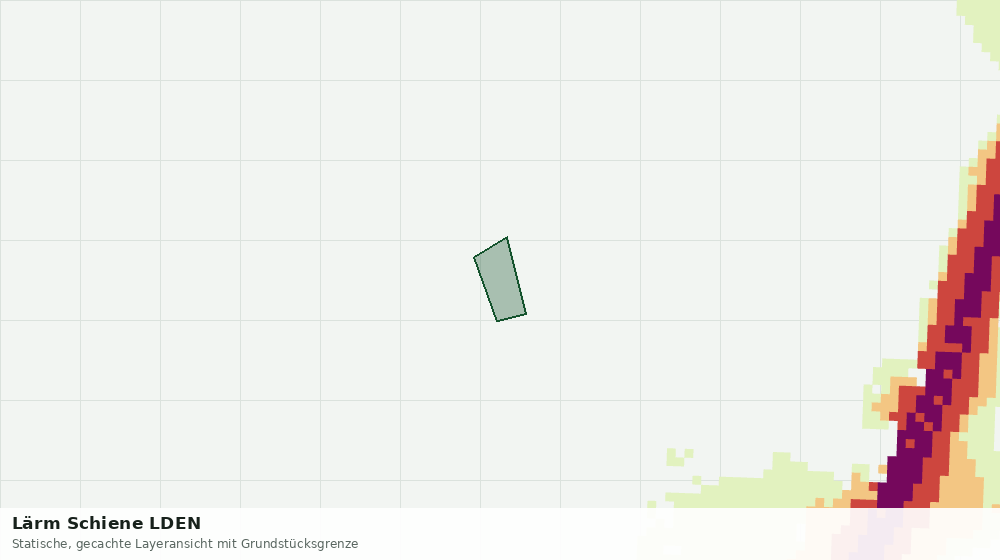 Statische Kartenansicht: Lärm Schiene LDEN