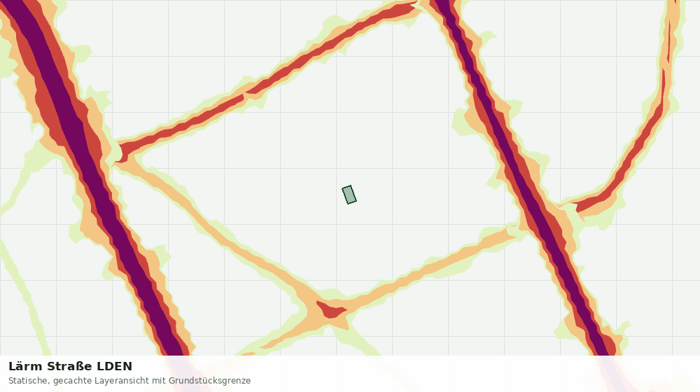 Statische Kartenansicht: Lärm Straße LDEN