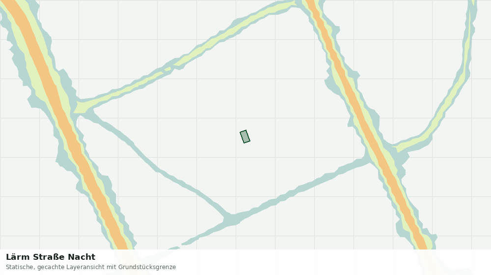 Statische Kartenansicht: Lärm Straße Nacht
