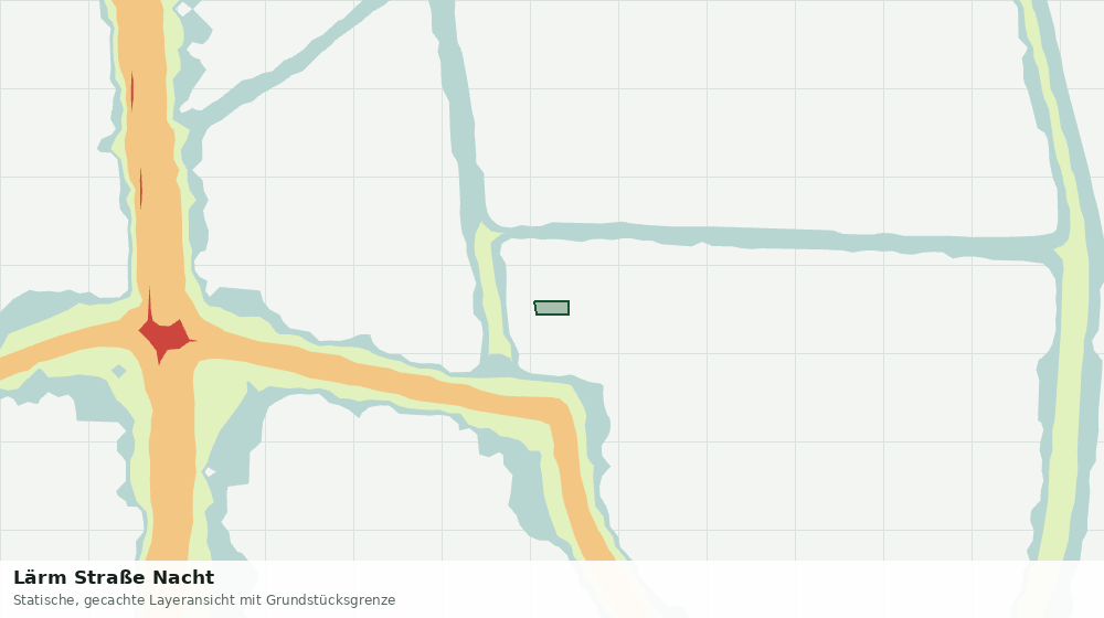 Statische Kartenansicht: Lärm Straße Nacht