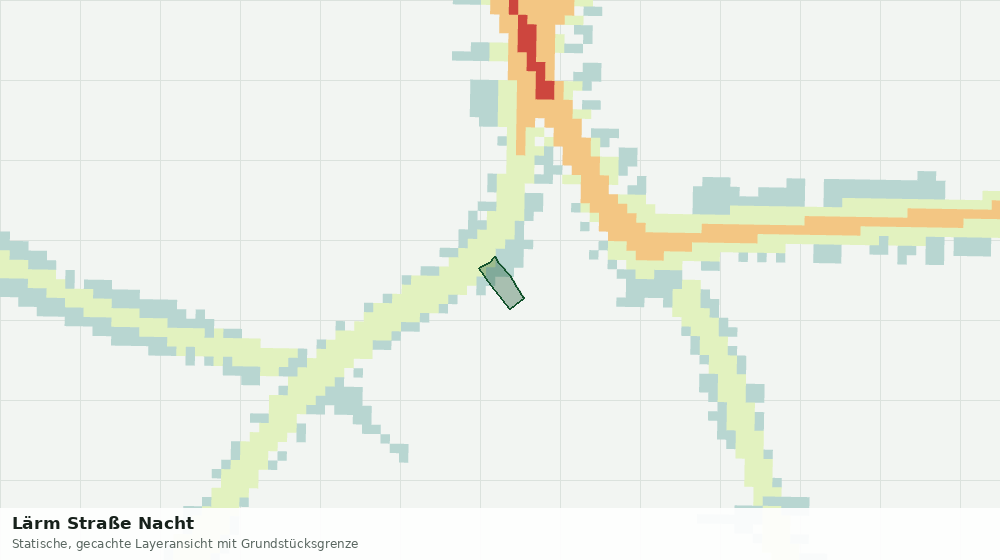 Statische Kartenansicht: Lärm Straße Nacht