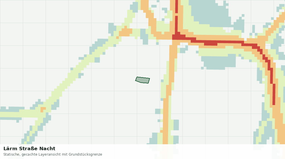 Statische Kartenansicht: Lärm Straße Nacht