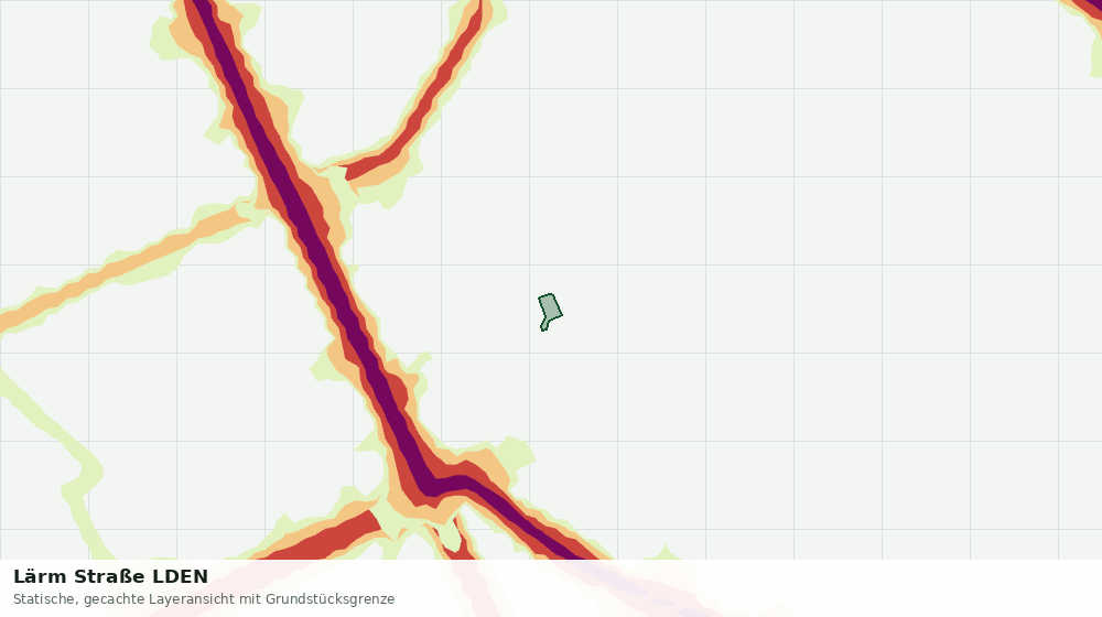 Statische Kartenansicht: Lärm Straße LDEN