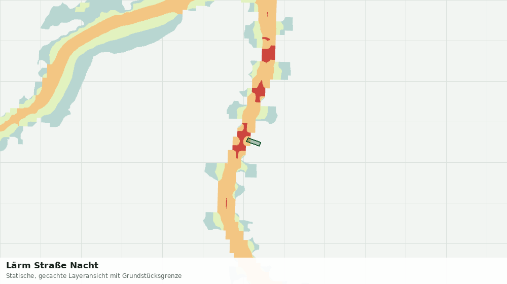 Statische Kartenansicht: Lärm Straße Nacht