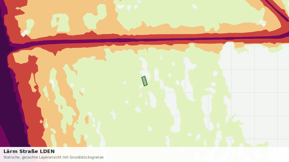 Statische Kartenansicht: Lärm Straße LDEN