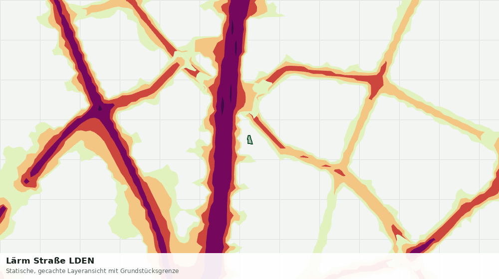 Statische Kartenansicht: Lärm Straße LDEN