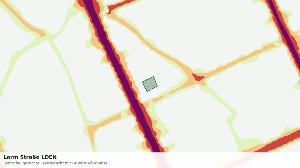 Statische Kartenansicht: Lärm Straße LDEN