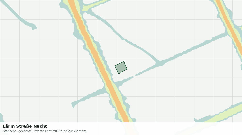 Statische Kartenansicht: Lärm Straße Nacht