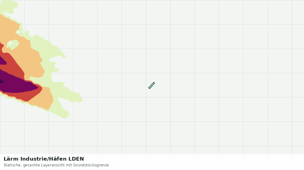 Statische Kartenansicht: Lärm Industrie/Häfen LDEN