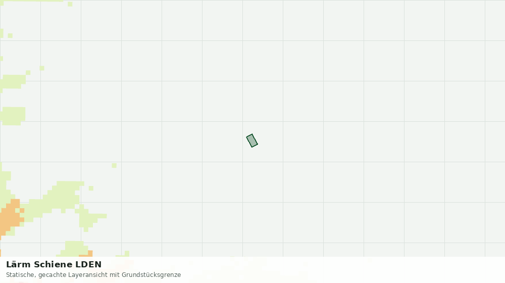Statische Kartenansicht: Lärm Schiene LDEN