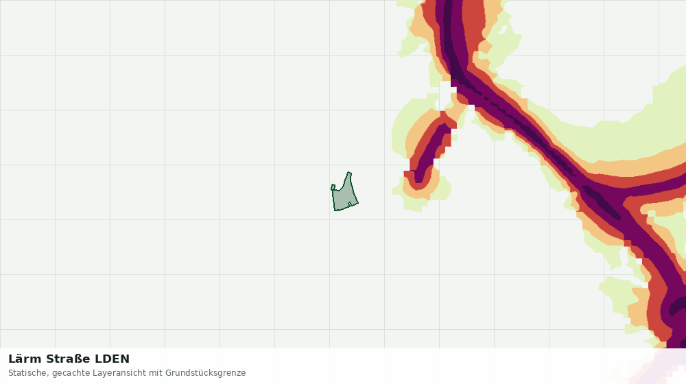 Statische Kartenansicht: Lärm Straße LDEN