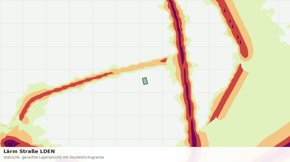 Statische Kartenansicht: Lärm Straße LDEN