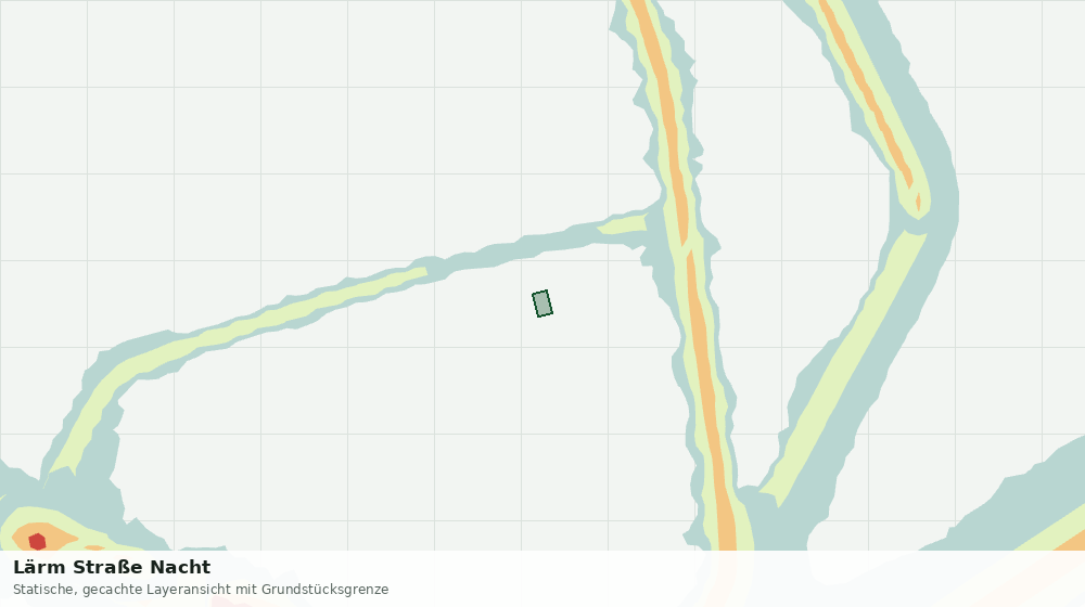 Statische Kartenansicht: Lärm Straße Nacht
