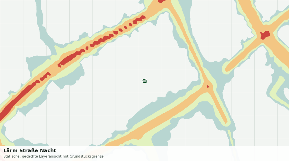Statische Kartenansicht: Lärm Straße Nacht