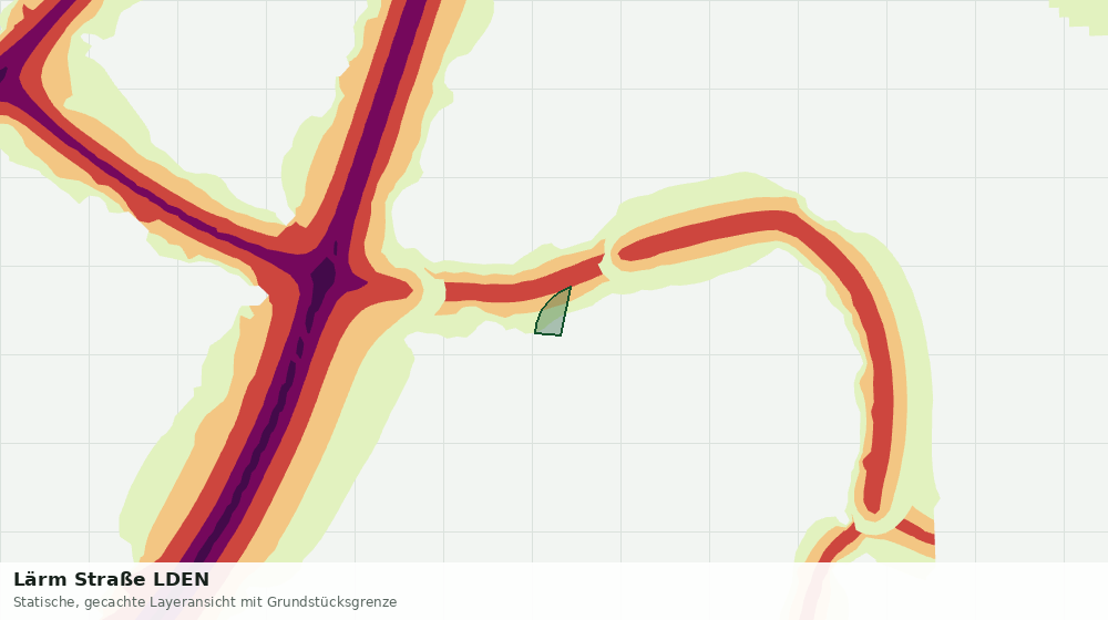 Statische Kartenansicht: Lärm Straße LDEN