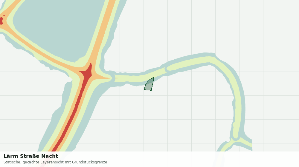 Statische Kartenansicht: Lärm Straße Nacht