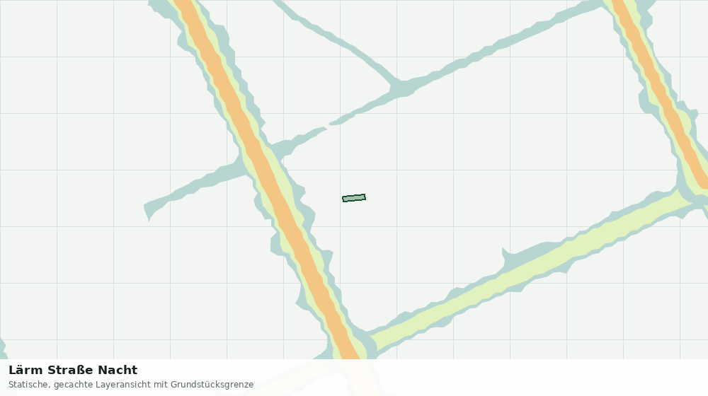 Statische Kartenansicht: Lärm Straße Nacht