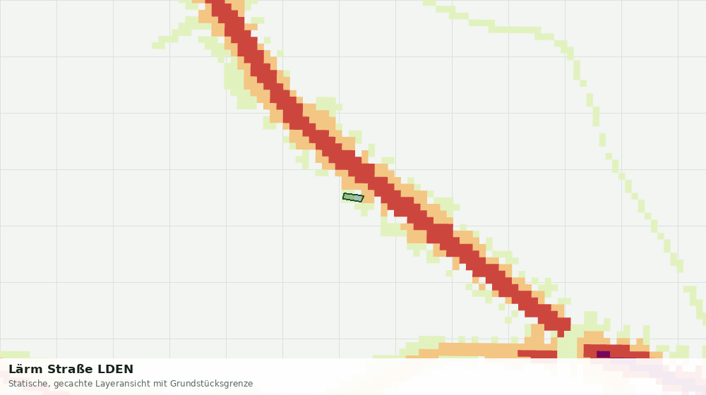 Statische Kartenansicht: Lärm Straße LDEN
