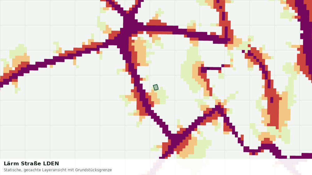 Statische Kartenansicht: Lärm Straße LDEN