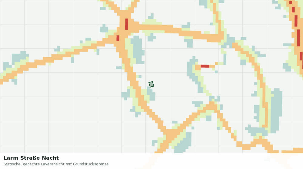 Statische Kartenansicht: Lärm Straße Nacht