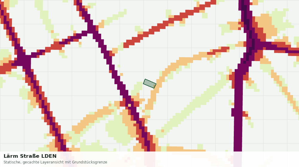 Statische Kartenansicht: Lärm Straße LDEN