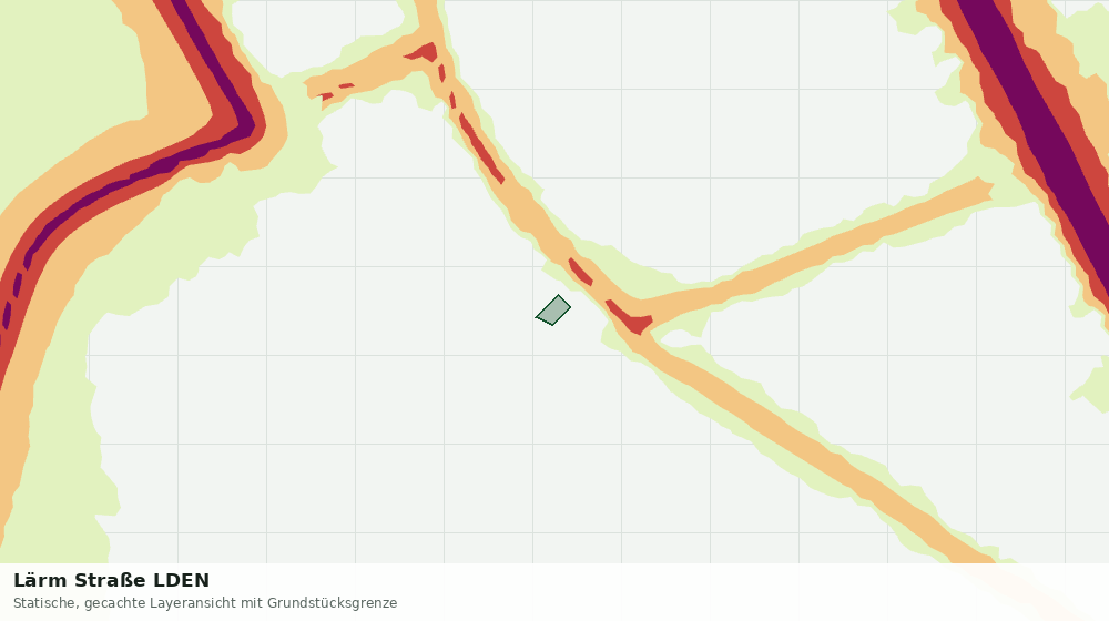 Statische Kartenansicht: Lärm Straße LDEN