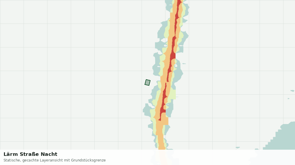 Statische Kartenansicht: Lärm Straße Nacht
