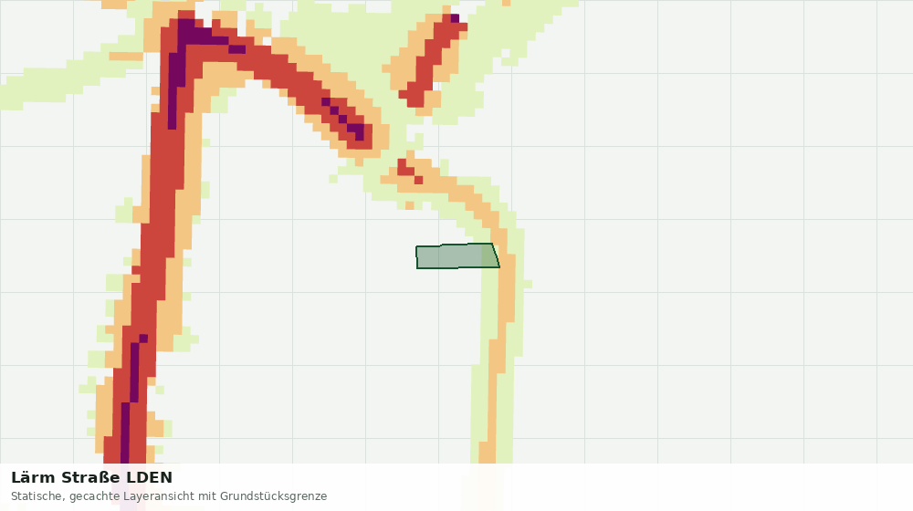 Statische Kartenansicht: Lärm Straße LDEN