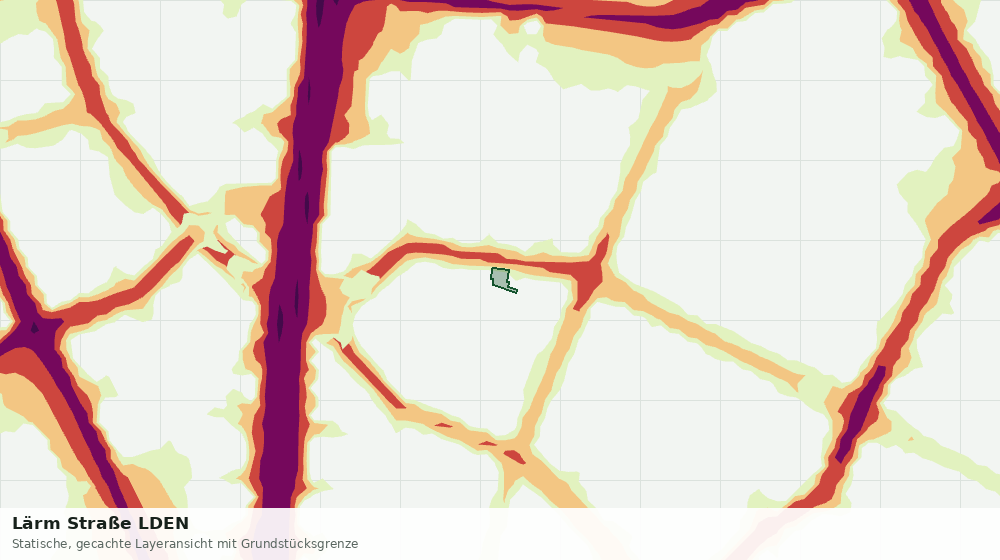 Statische Kartenansicht: Lärm Straße LDEN